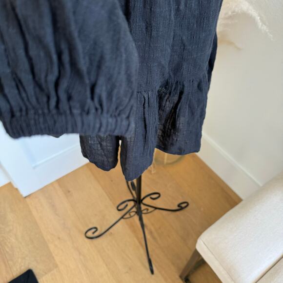 L*Space Feelin Fine Cut Out Long Sleeve Babydoll Cover Up Dress NEW Small - Picture 7 of 10